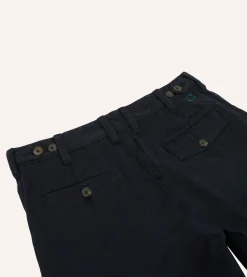 Drake’s Textured Cotton Flat Front Chino