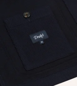 Drake’s Navy Wool Five-Pocket Chore Jacket