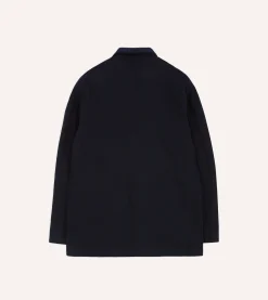 Drake’s Navy Wool Five-Pocket Chore Jacket