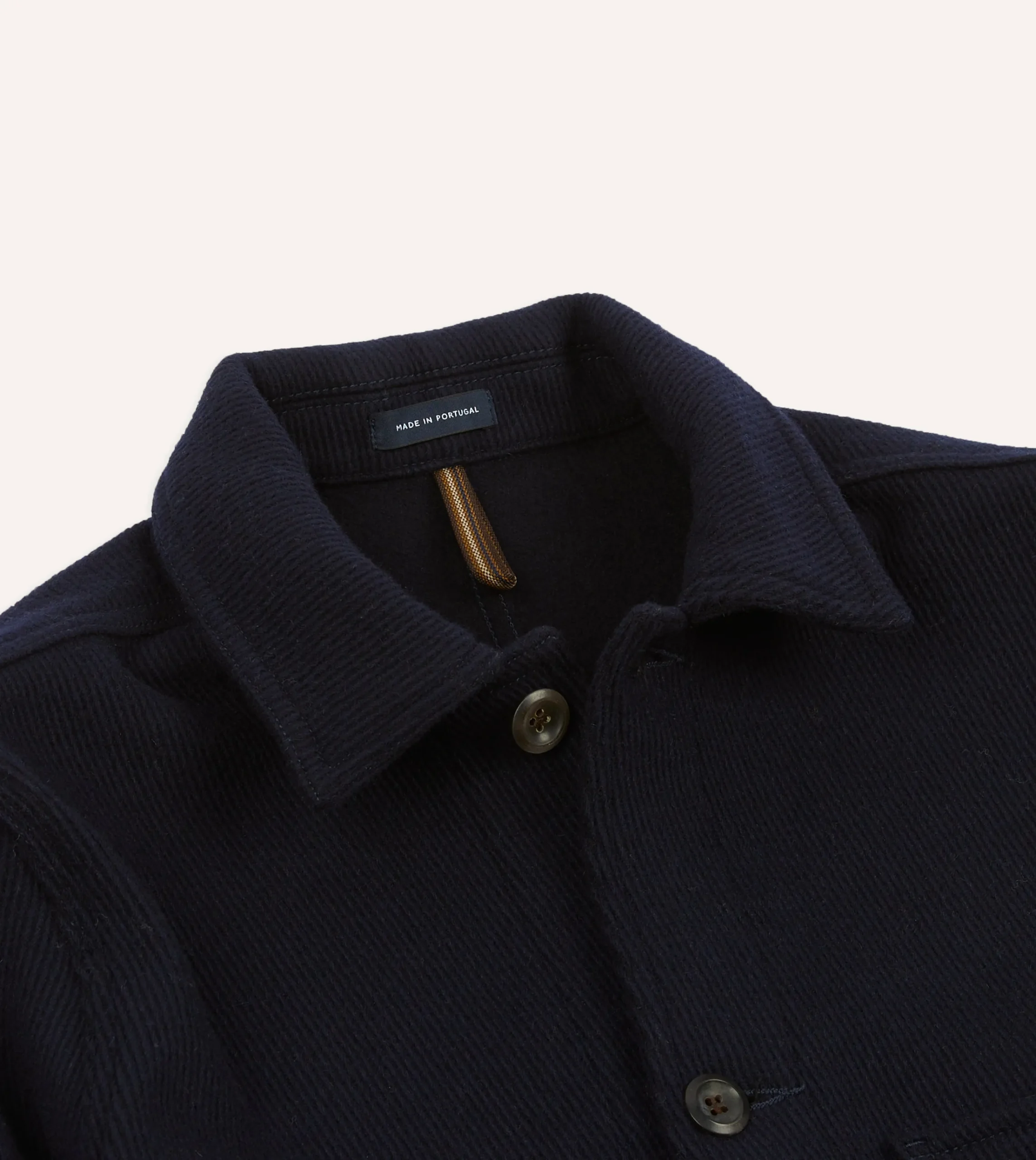 Drake’s Navy Wool Five-Pocket Chore Jacket