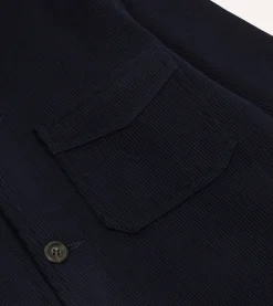 Drake’s Navy Wool Five-Pocket Chore Jacket