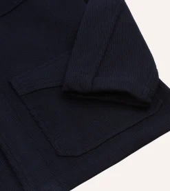 Drake’s Navy Wool Five-Pocket Chore Jacket