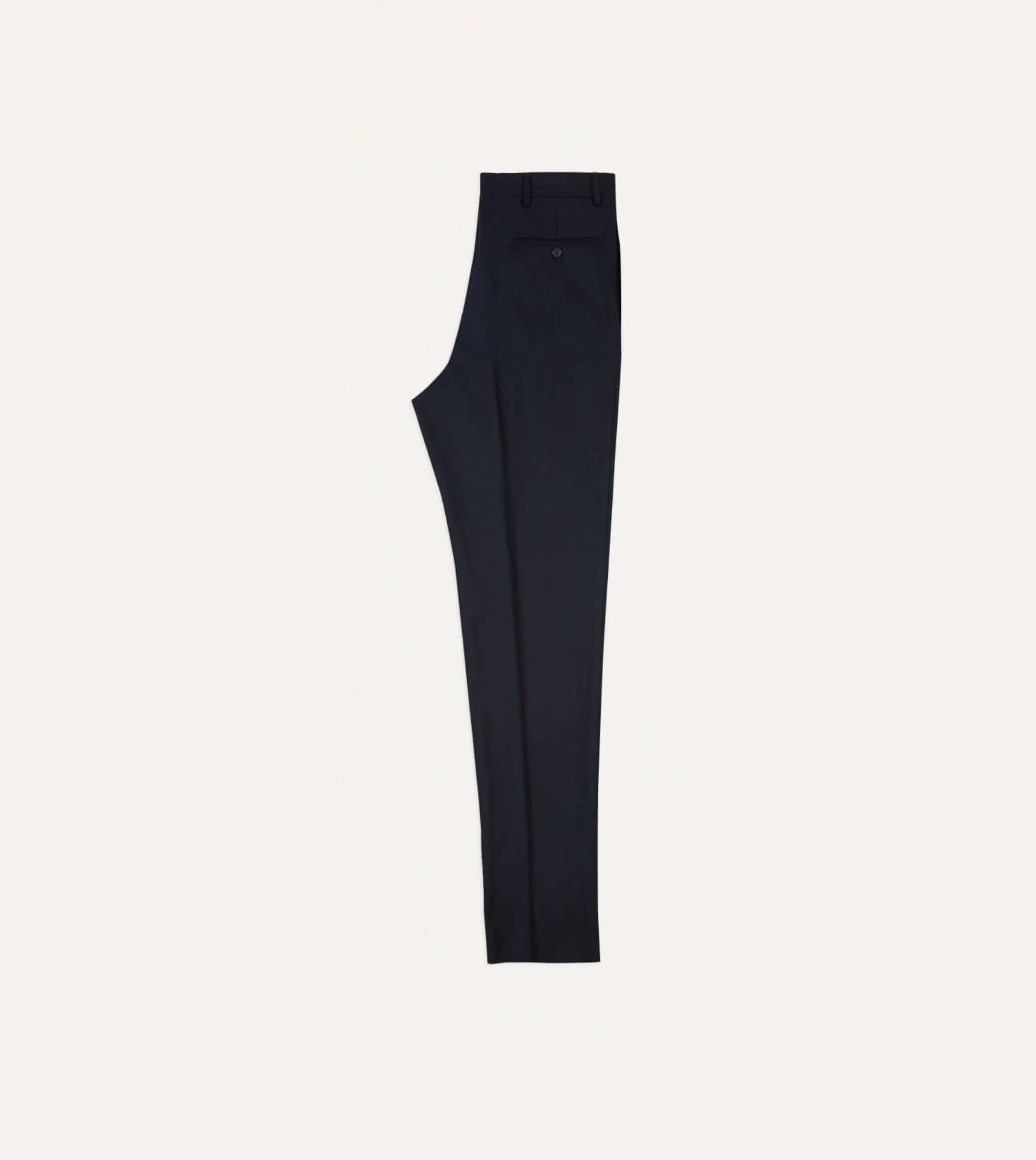 Drake’s Wool Flannel Flat Front Trousers
