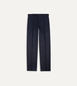 Drake’s Wool Flannel Single Pleat Trouser