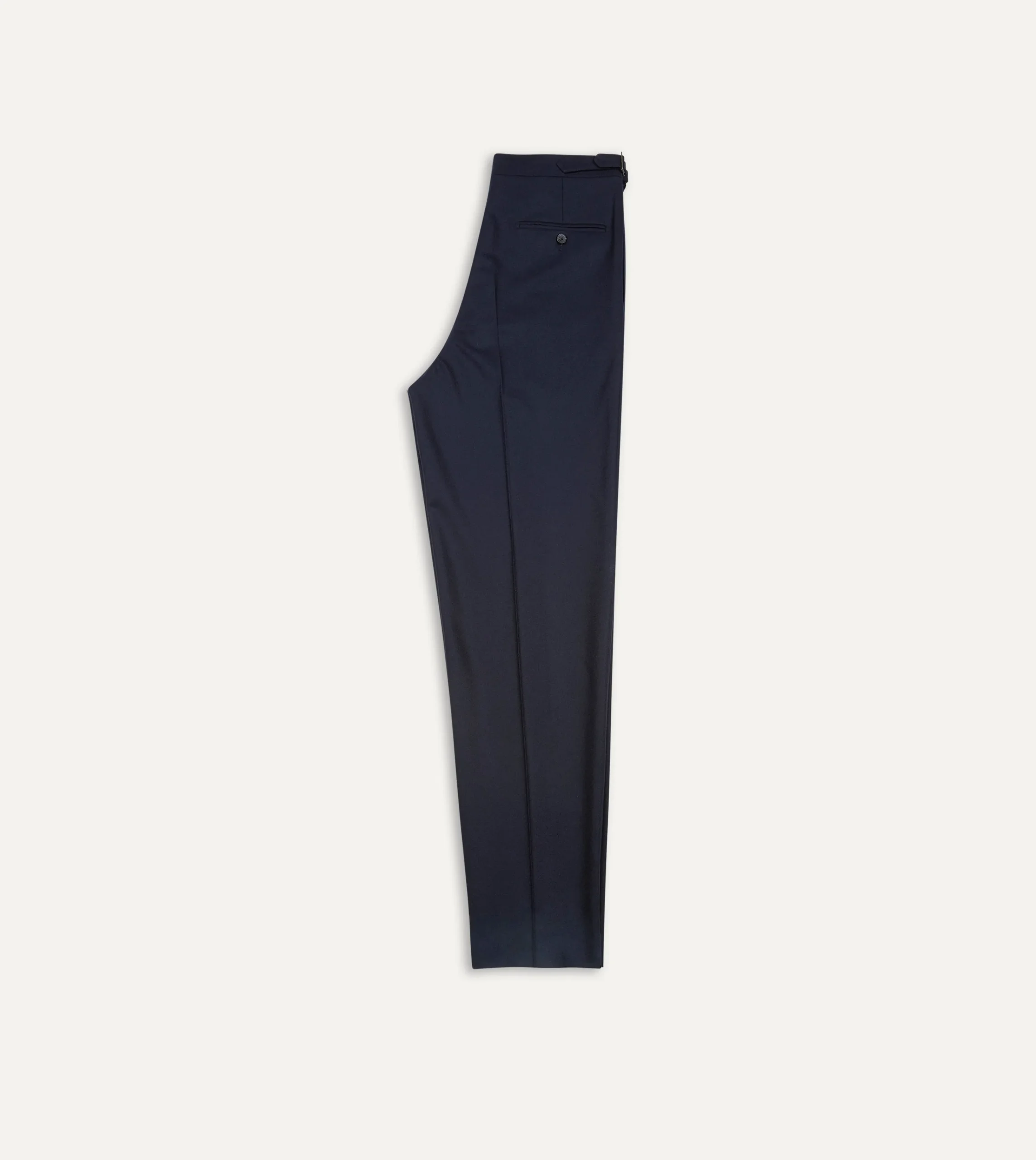 Drake’s Wool Flannel Single Pleat Trouser