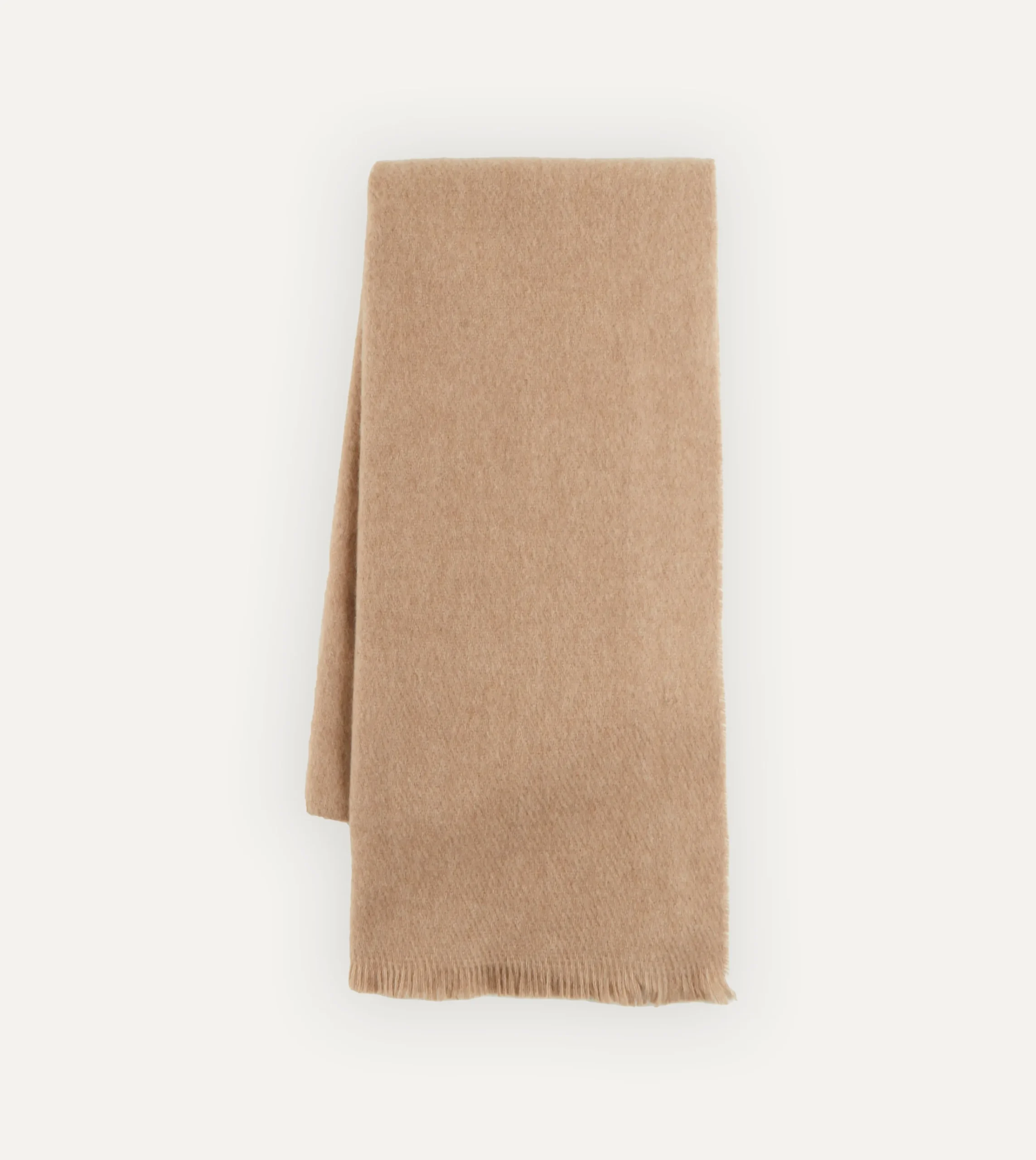 Drake’s Oatmeal Cashmere Scarf