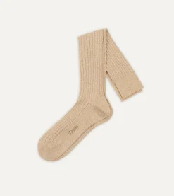 Drake’s Cotton Over-the-Calf Socks