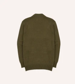 Drake’s Cotton Mock Neck Jumper