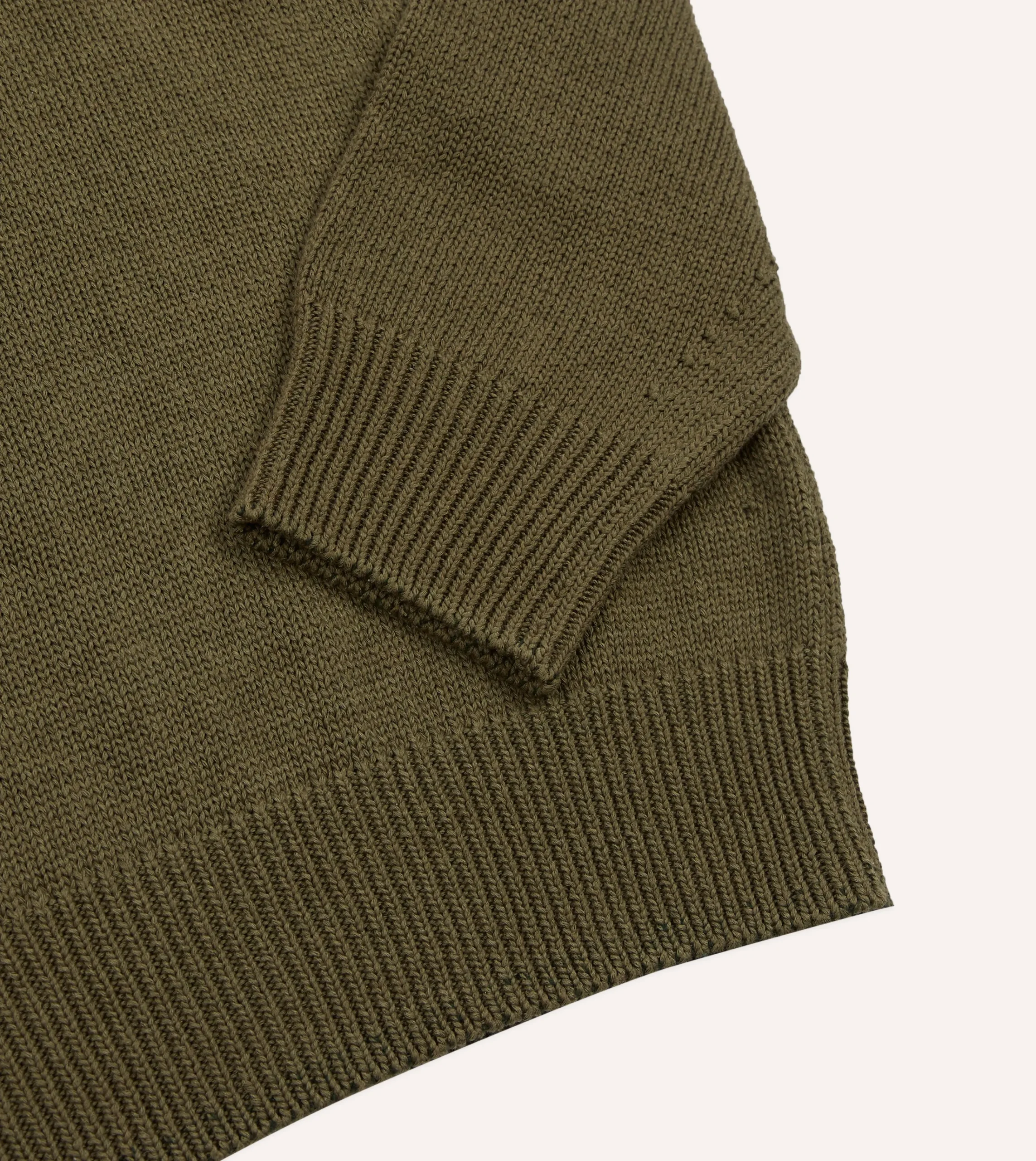 Drake’s Cotton Mock Neck Jumper