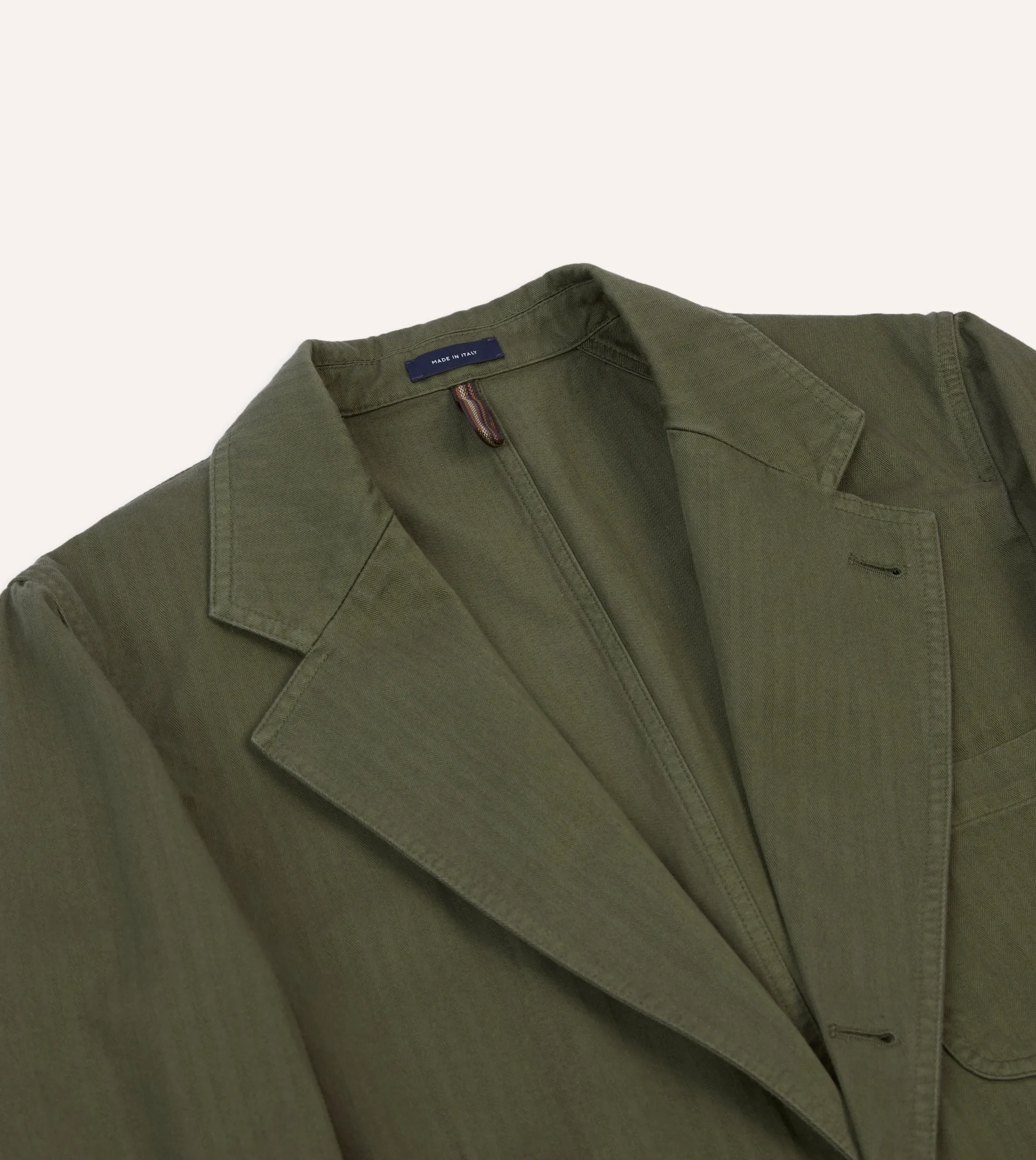 Drake’s Herringbone Cotton Games Blazer Mk. I