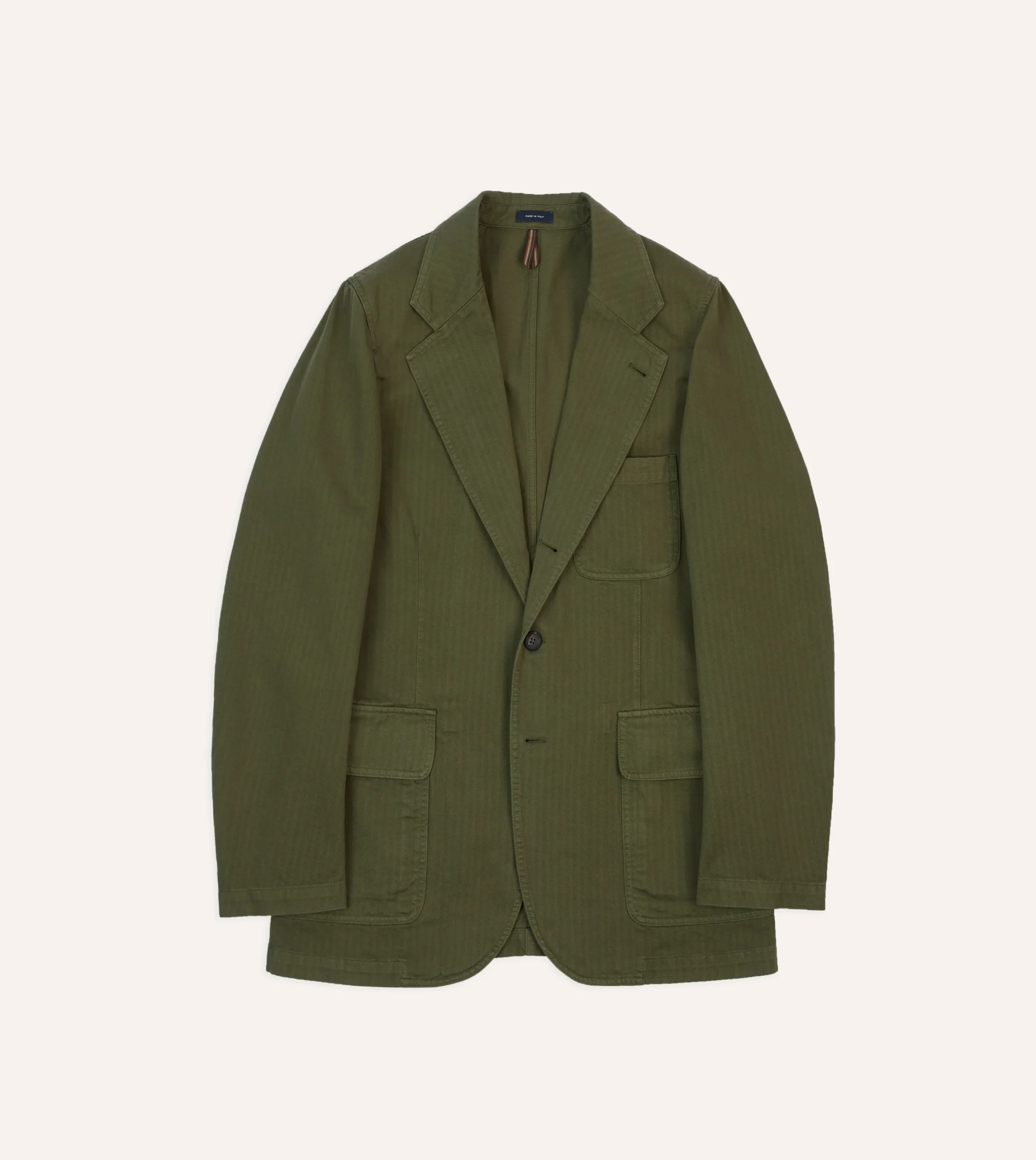 Drake’s Herringbone Cotton Games Blazer Mk. I