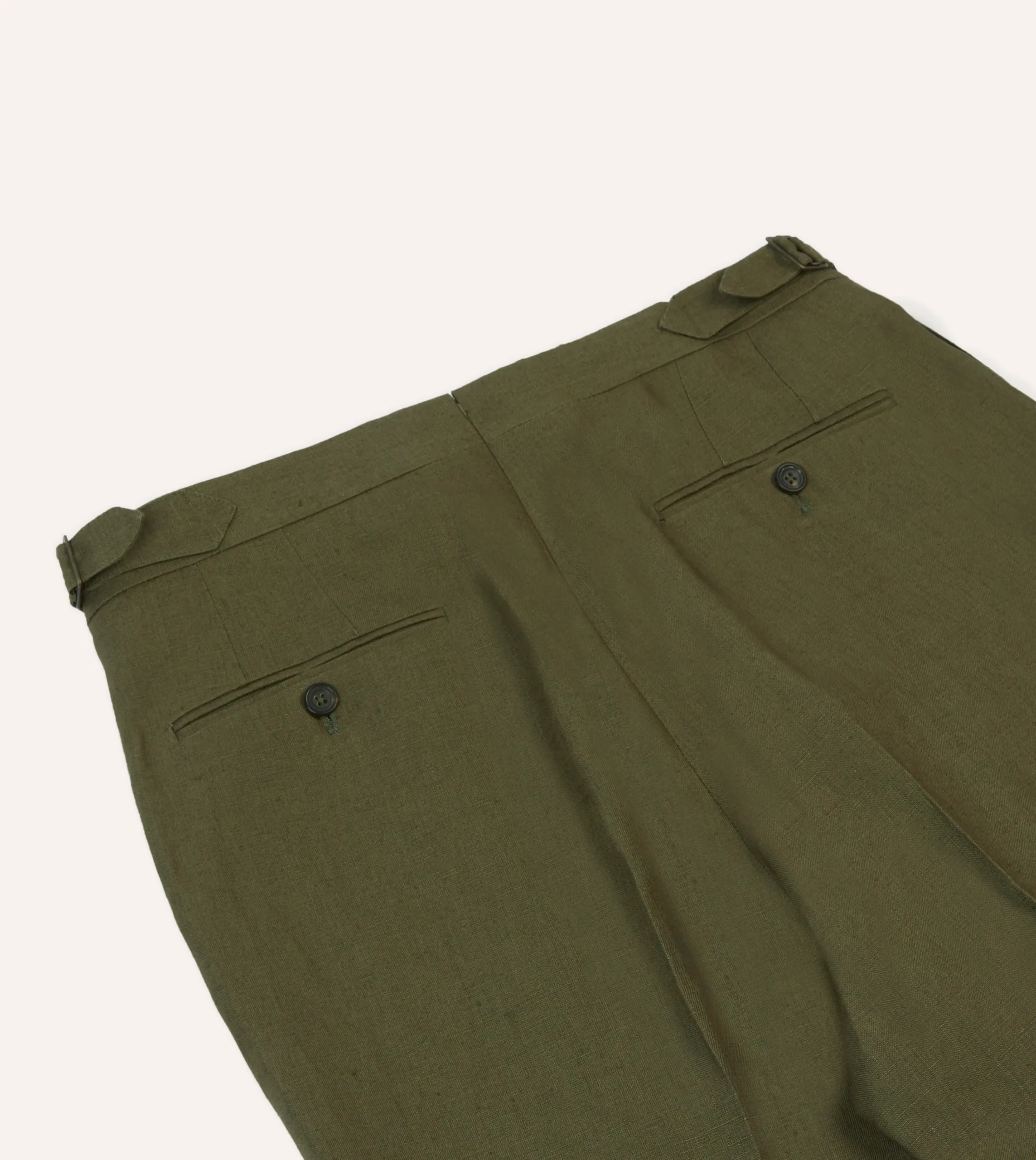 Drake’s Irish Linen Single Pleat Trouser