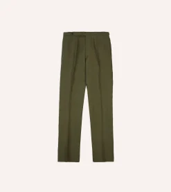 Drake’s Irish Linen Single Pleat Trouser