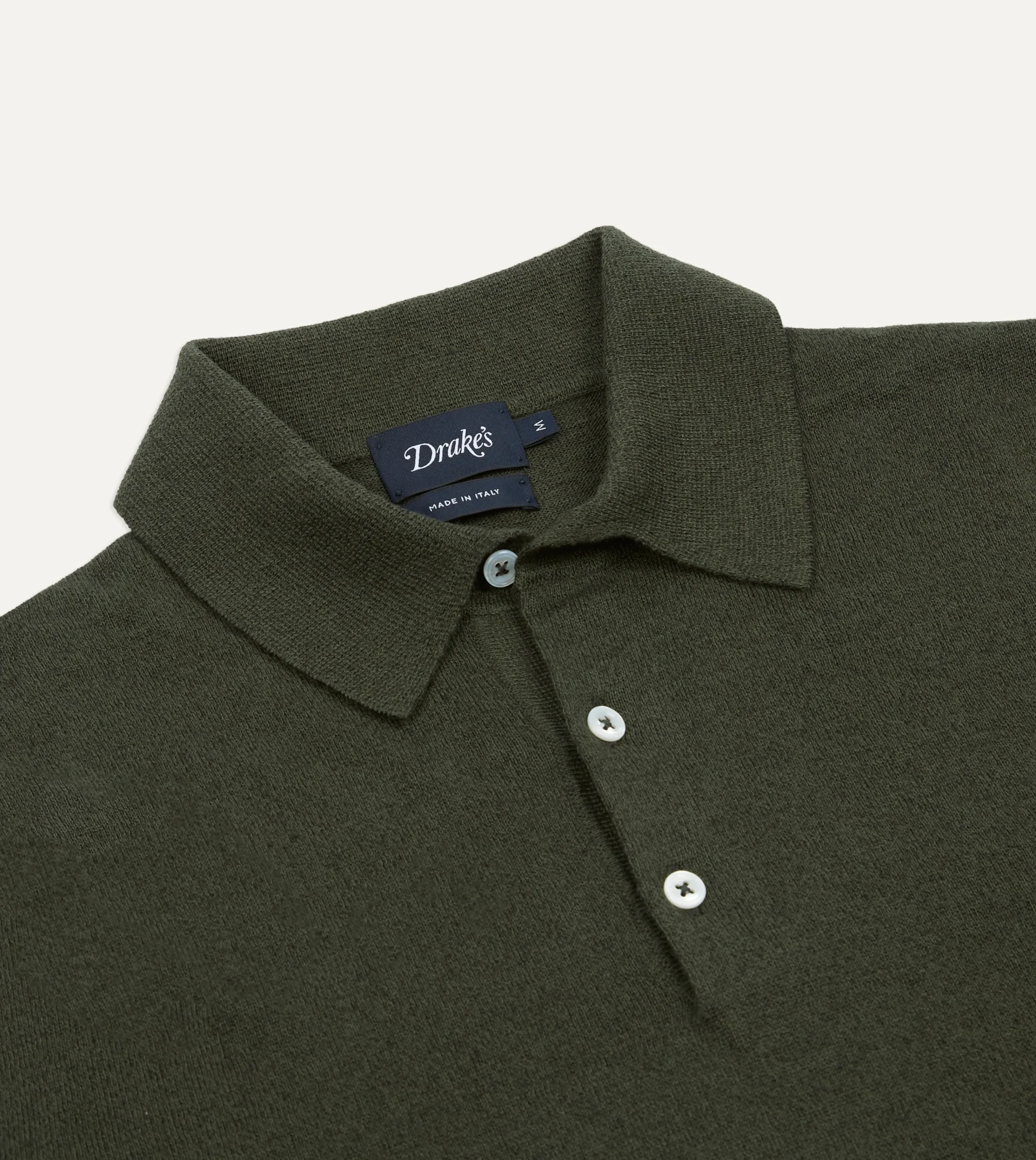 Drake’s Knitted Linen-Cotton Short-Sleeve Polo Shirt