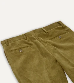 Drake’s Mid-Wale Corduroy Flat Front Trouser