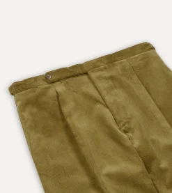 Drake’s Mid-Wale Corduroy Single Pleat Trouser
