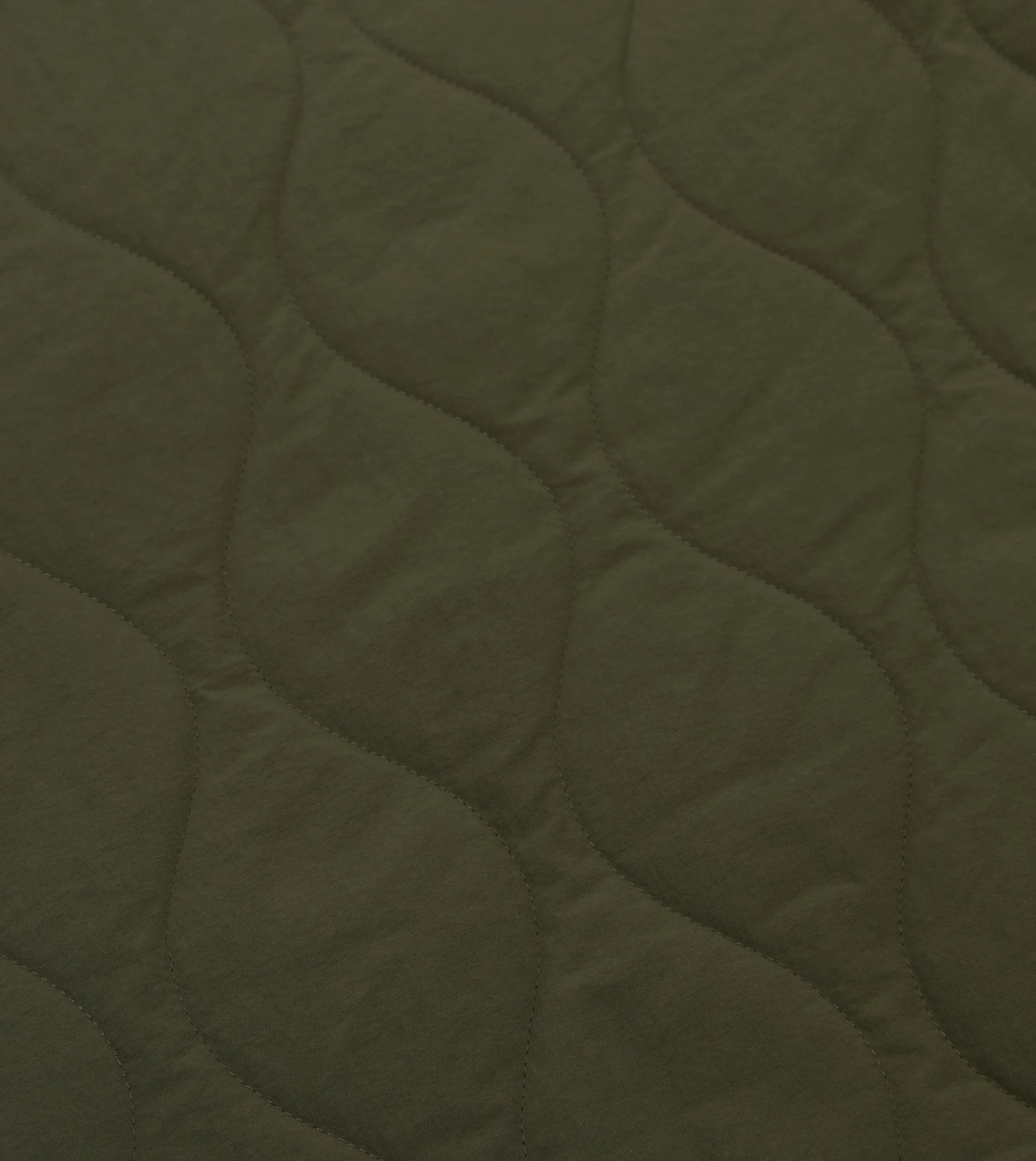 Drake’s Olive Quilted Nylon Snap Vest