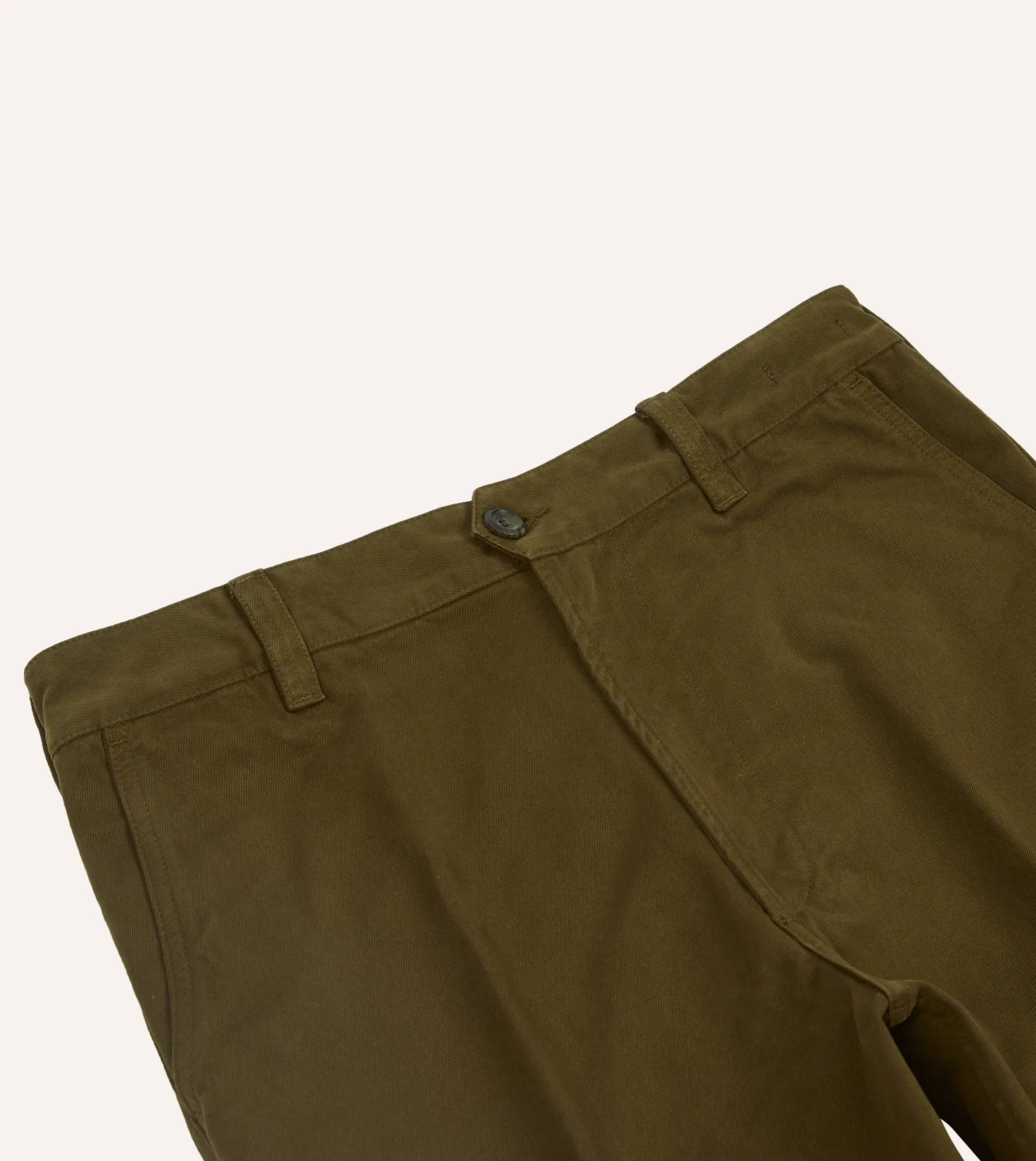 Drake’s Textured Cotton Flat Front Chino