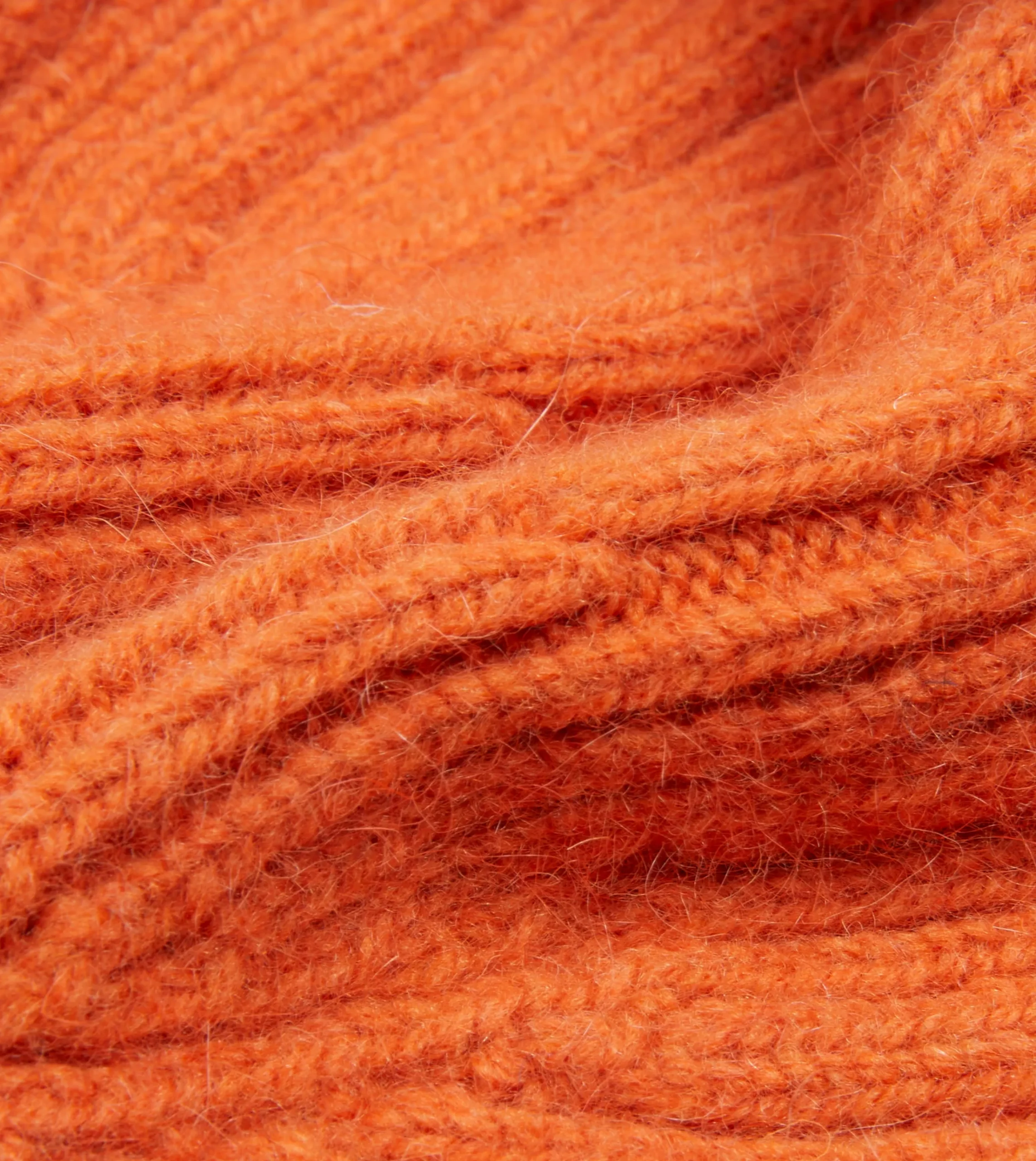 Drake’s Angora Lambswool Ribbed Knit Cap