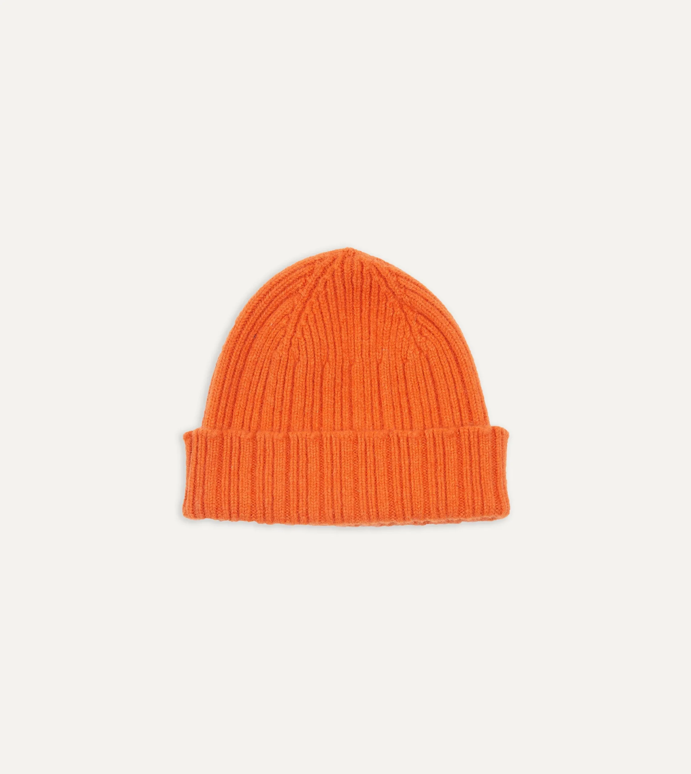 Drake’s Angora Lambswool Ribbed Knit Cap