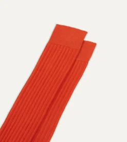 Drake’s Cotton Over-the-Calf Socks