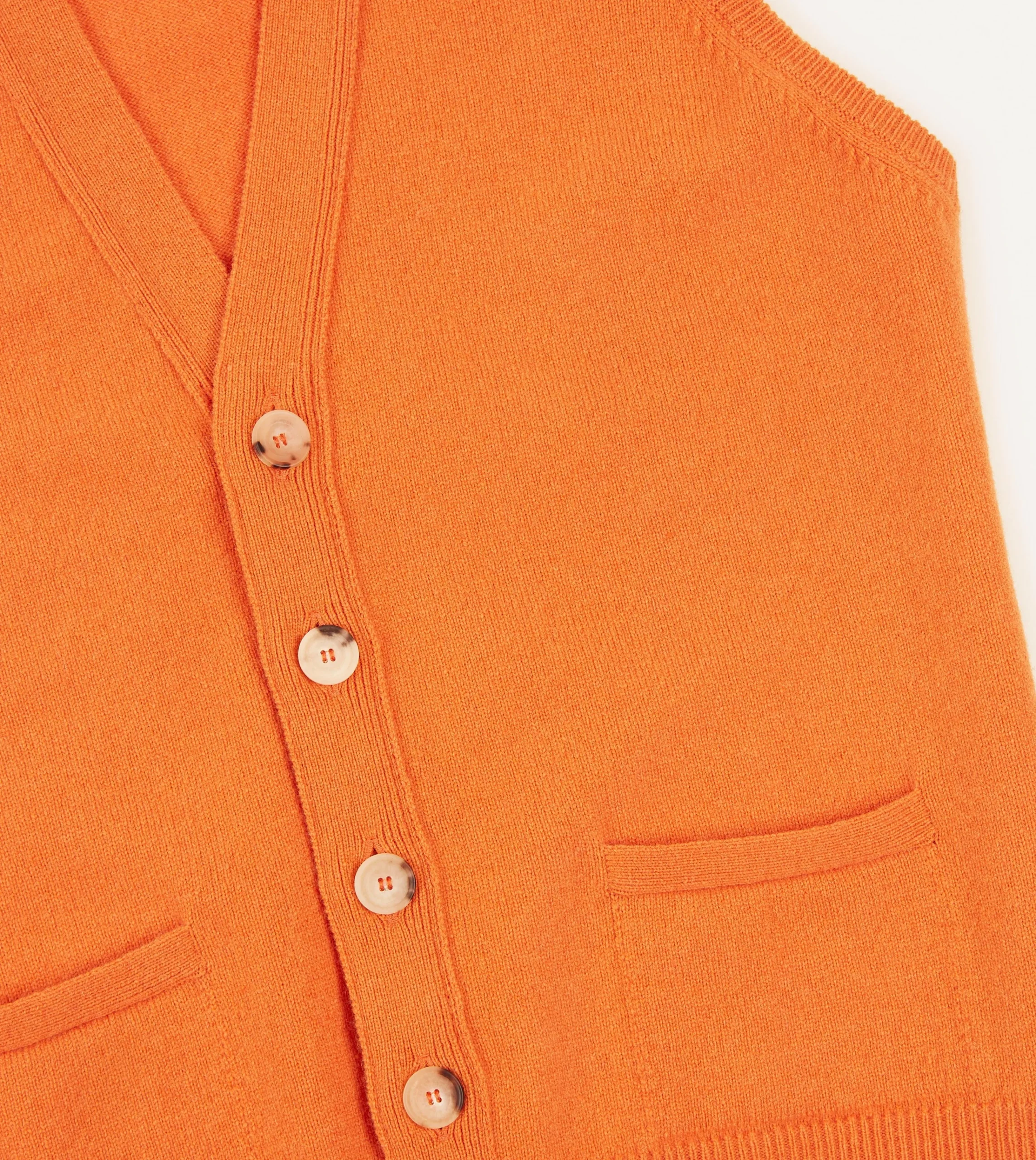 Drake’s Lambswool Sleeveless Cardigan