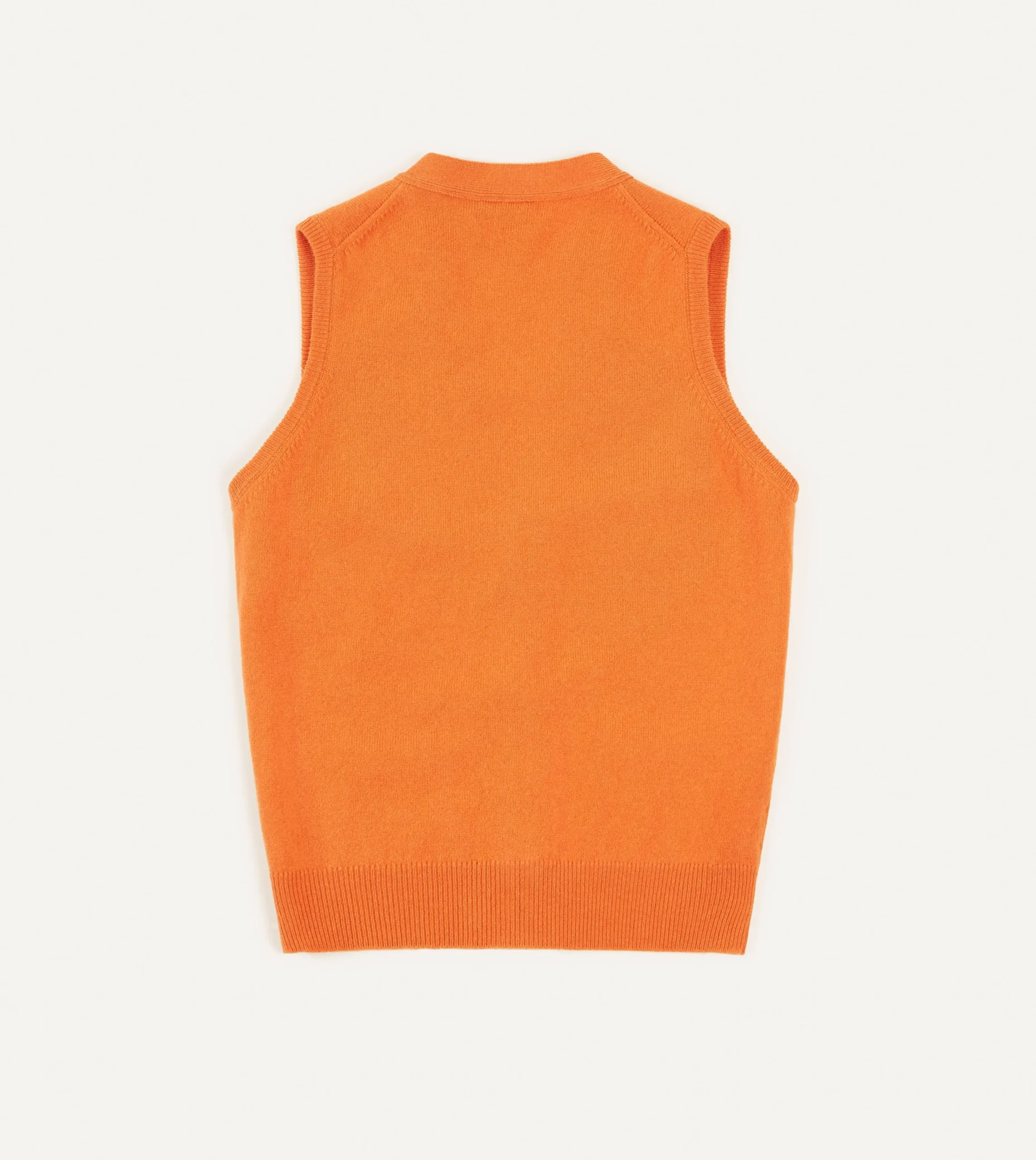 Drake’s Lambswool Sleeveless Cardigan