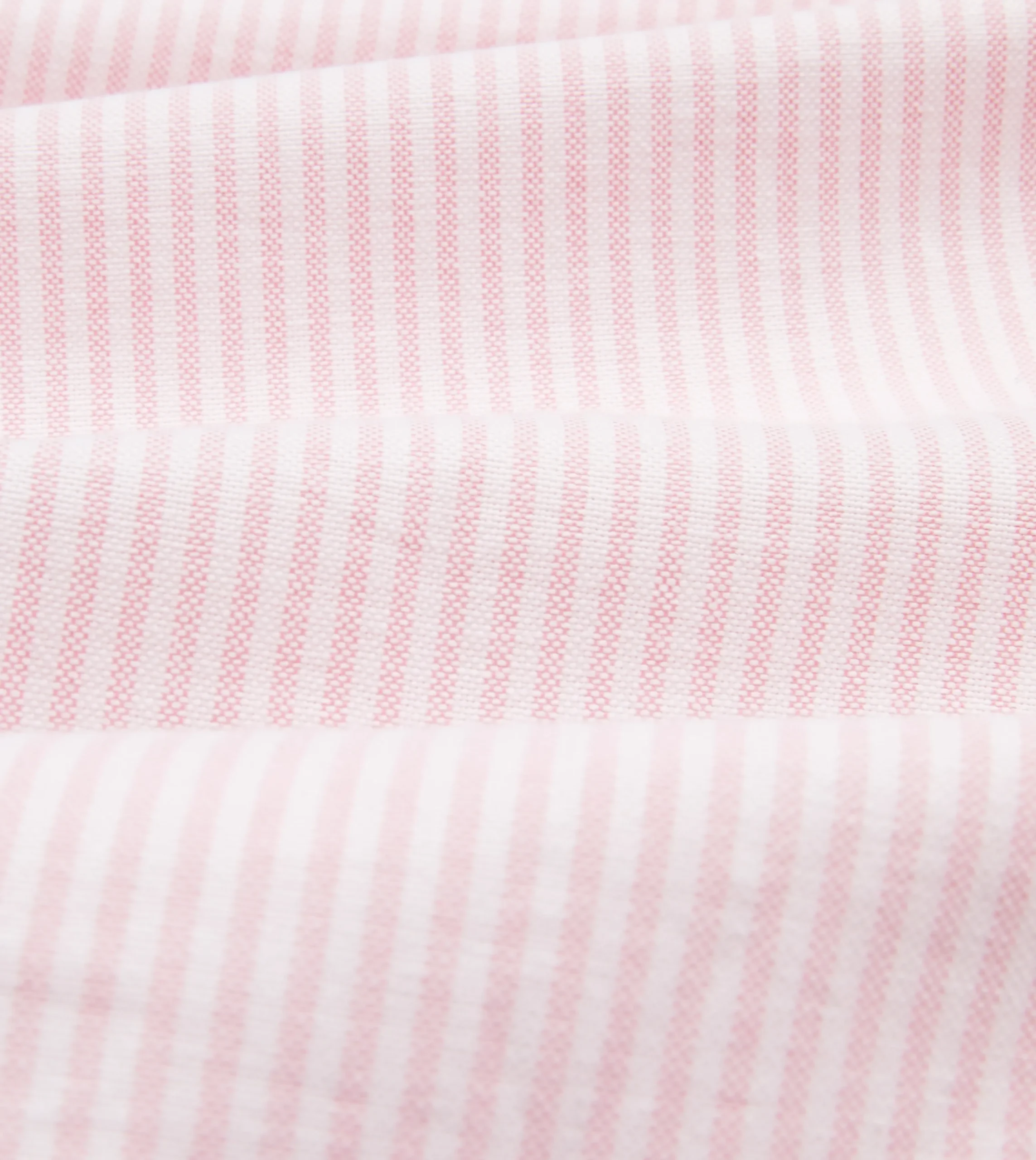 Drake’s Ticking Stripe Cotton Oxford Cloth Button-Down Shirt