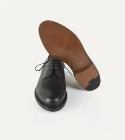 Drake’s Paraboot Avignon Black Grain Leather Derby Shoe