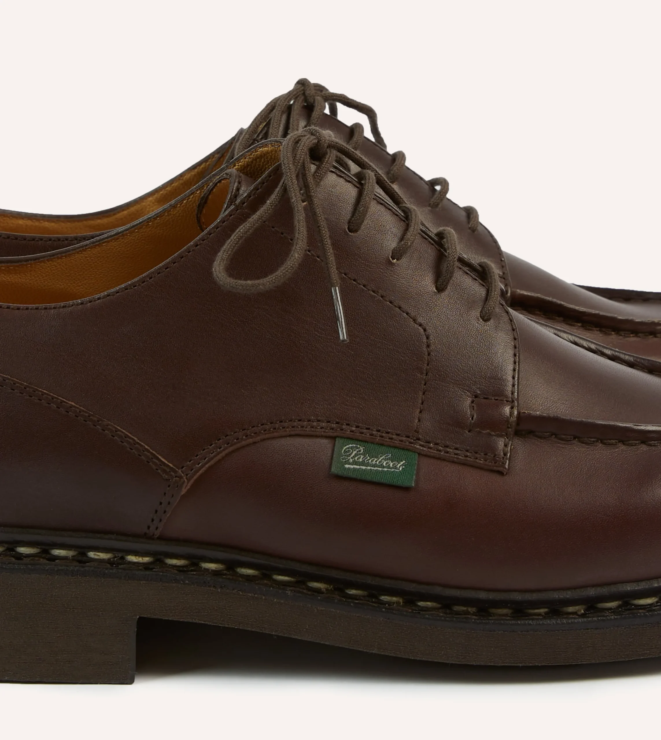 Drake’s Paraboot Chambord Brown Leather Derby Shoe