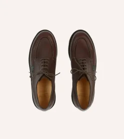 Drake’s Paraboot Chambord Brown Leather Derby Shoe