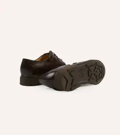 Drake’s Paraboot Chambord Burgundy Cordovan Leather Derby Shoe