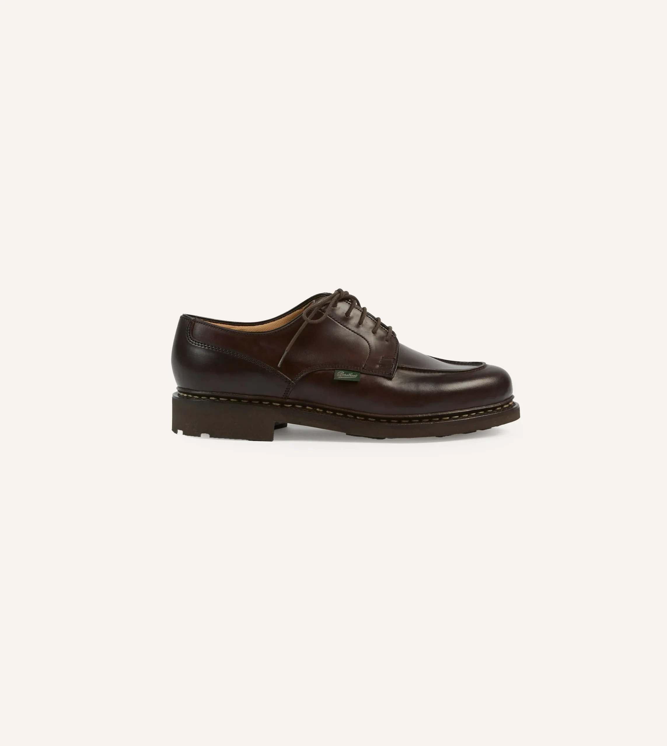 Drake’s Paraboot Chambord Burgundy Cordovan Leather Derby Shoe