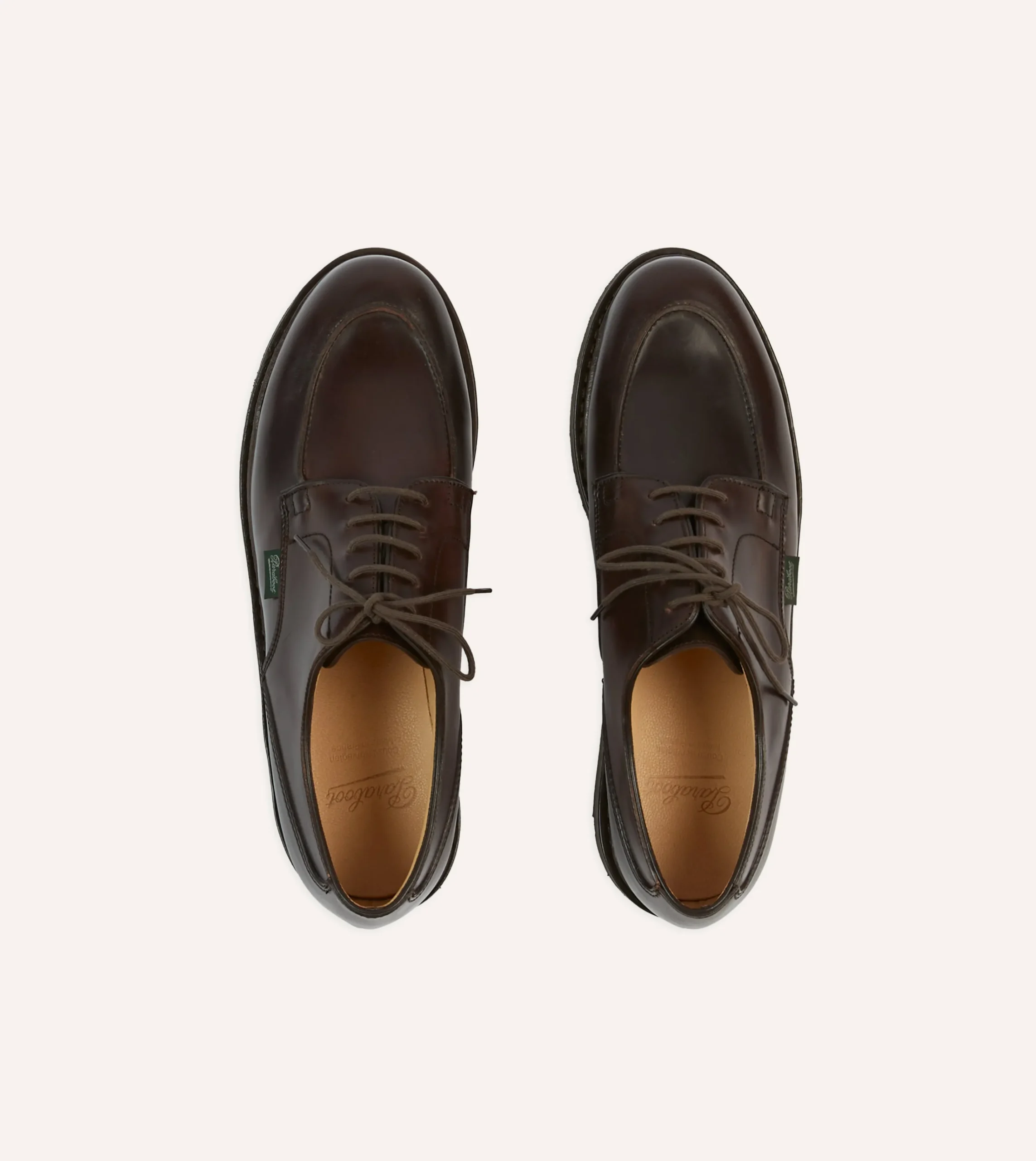 Drake’s Paraboot Chambord Burgundy Cordovan Leather Derby Shoe