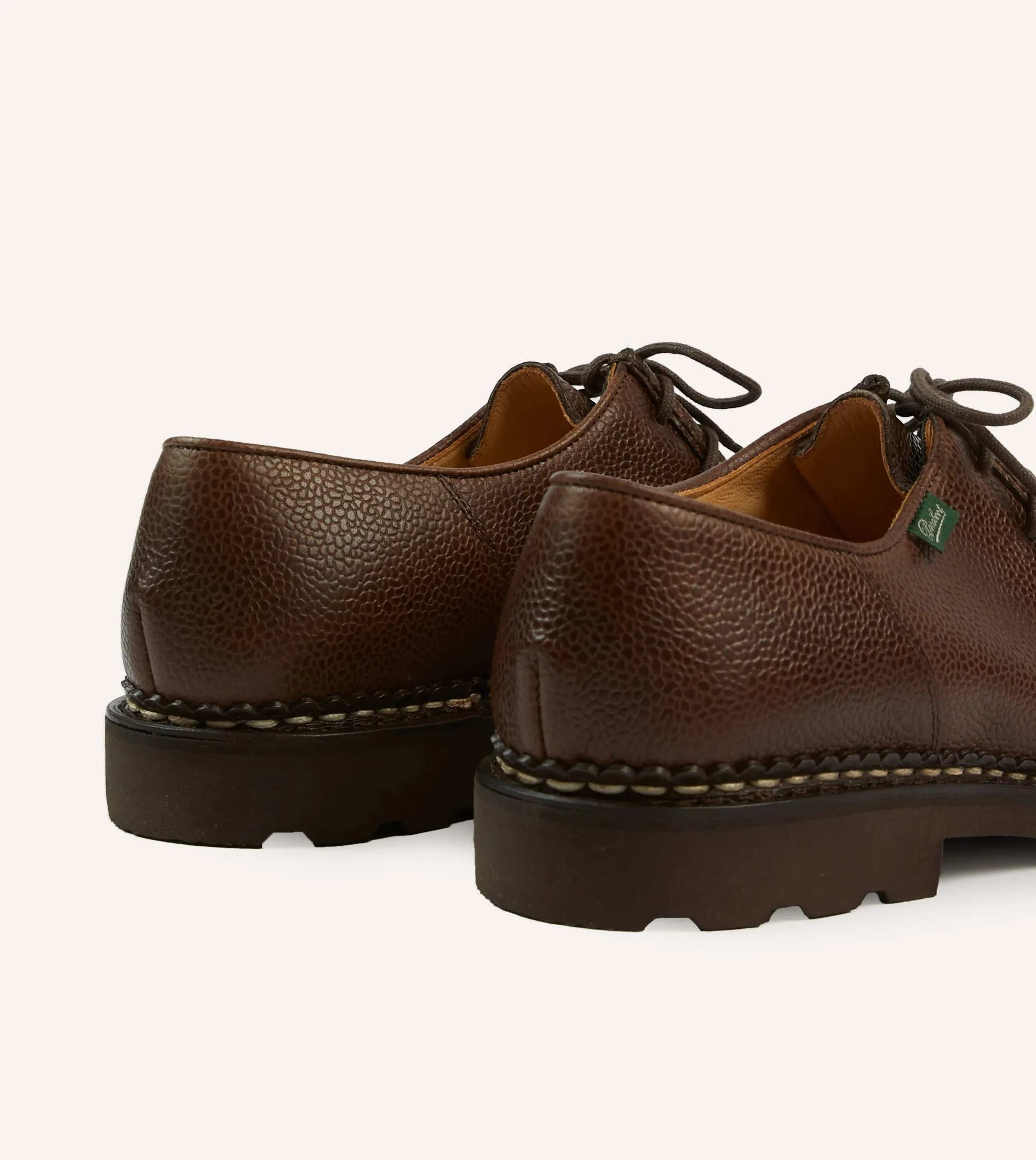 Drake’s Paraboot Michael Brown Pebble Grain Leather Derby Shoe