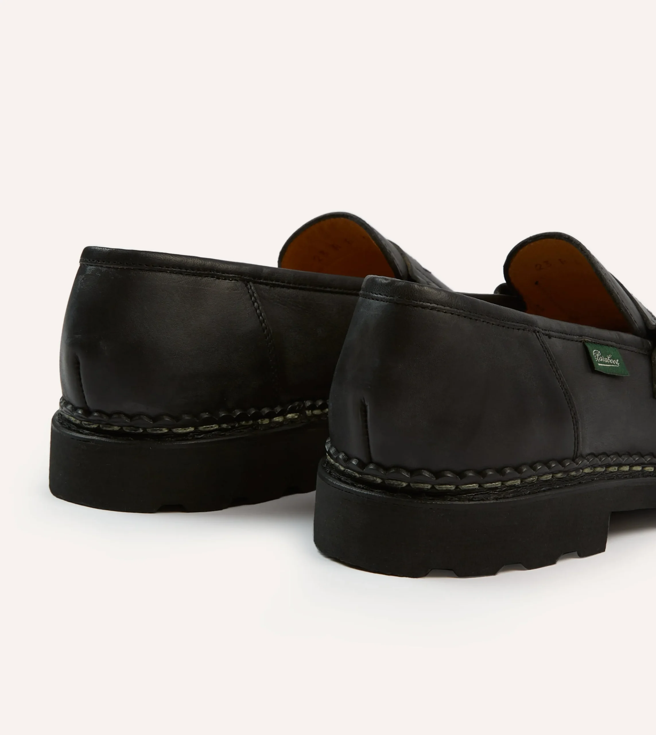 Drake’s Paraboot Reims Black Leather Loafer