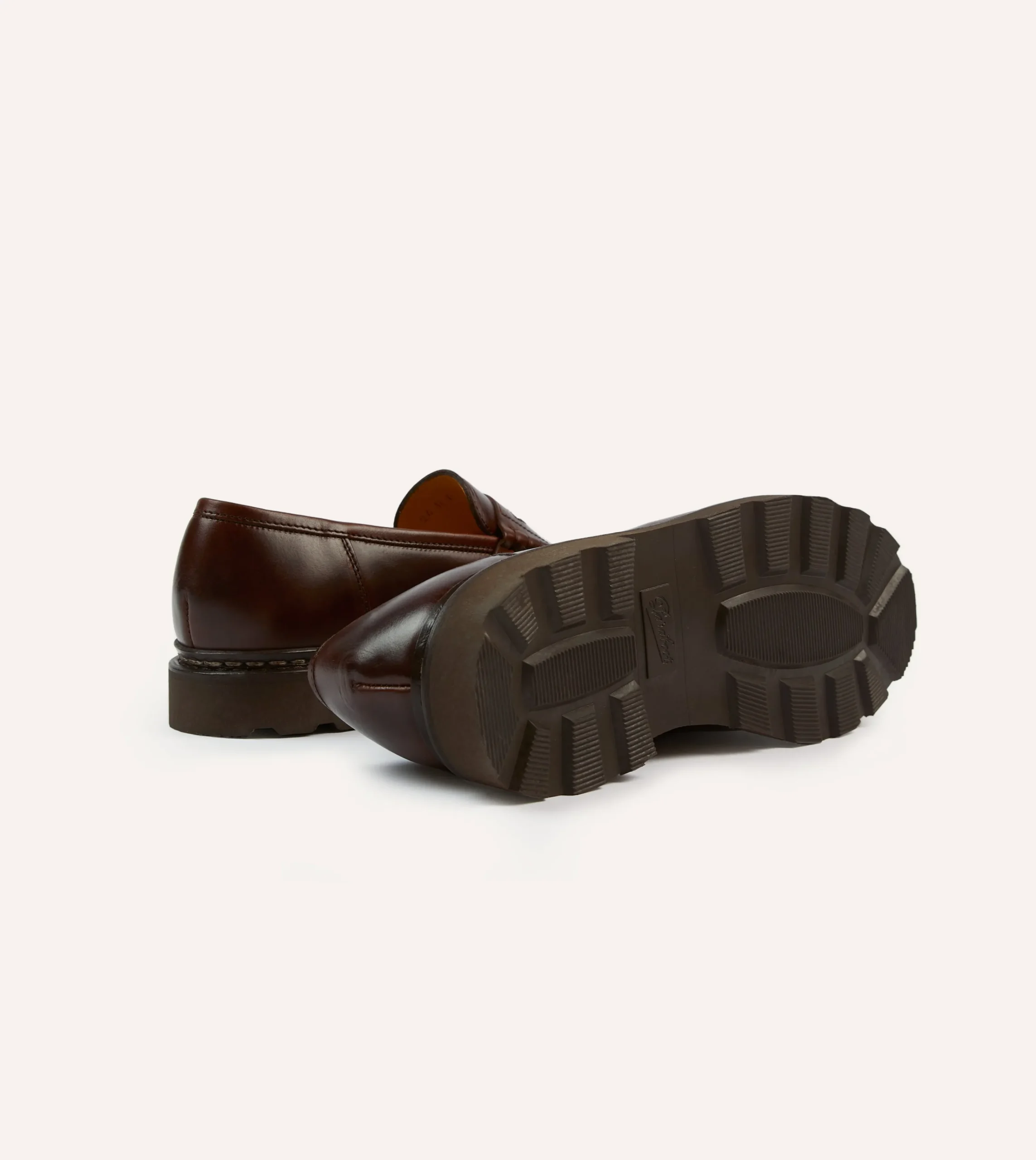 Drake’s Paraboot Reims Brown Leather Loafer