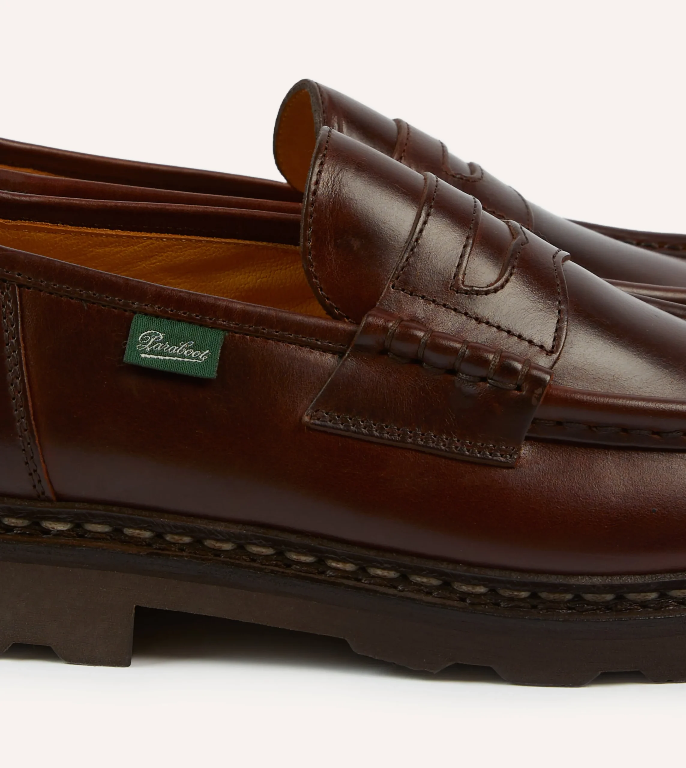 Drake’s Paraboot Reims Brown Leather Loafer