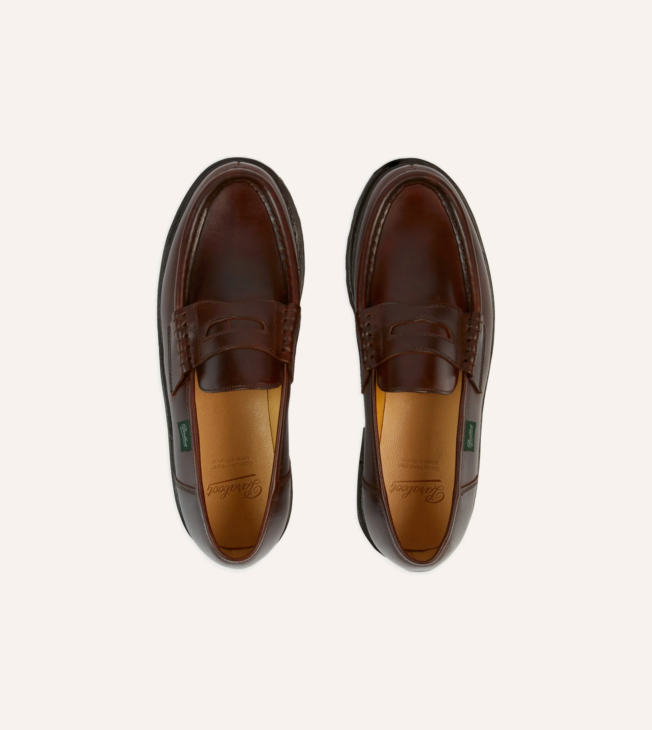 Drake’s Paraboot Reims Brown Leather Loafer