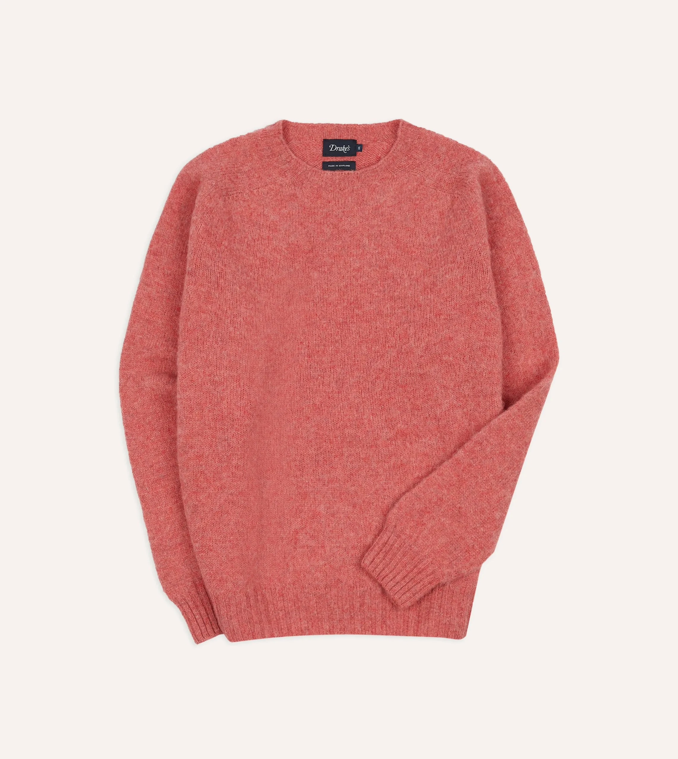 Drake’s Brushed Shetland Crew Neck Jumper