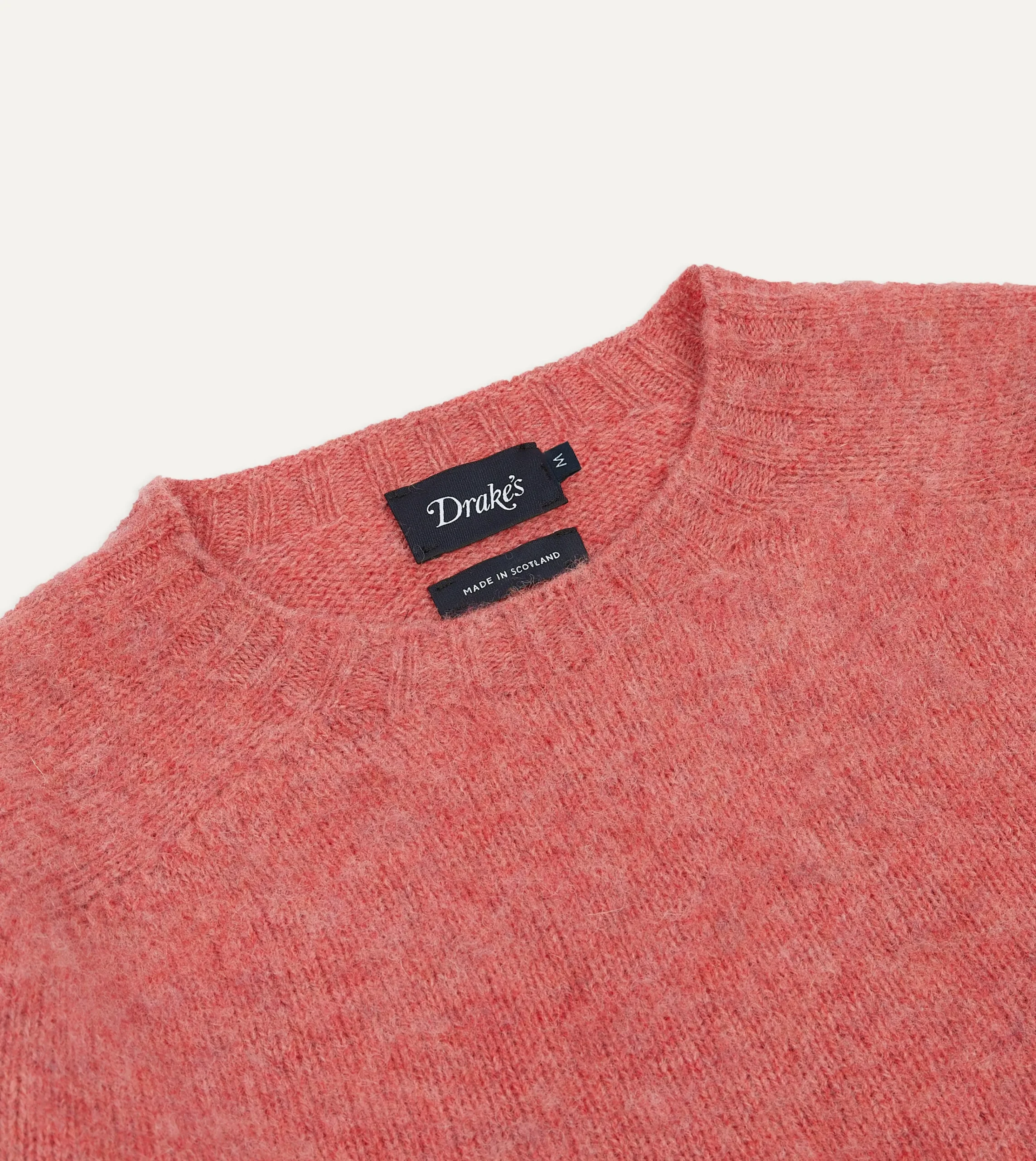 Drake’s Brushed Shetland Crew Neck Jumper