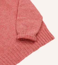 Drake’s Brushed Shetland Mock Neck Jumper