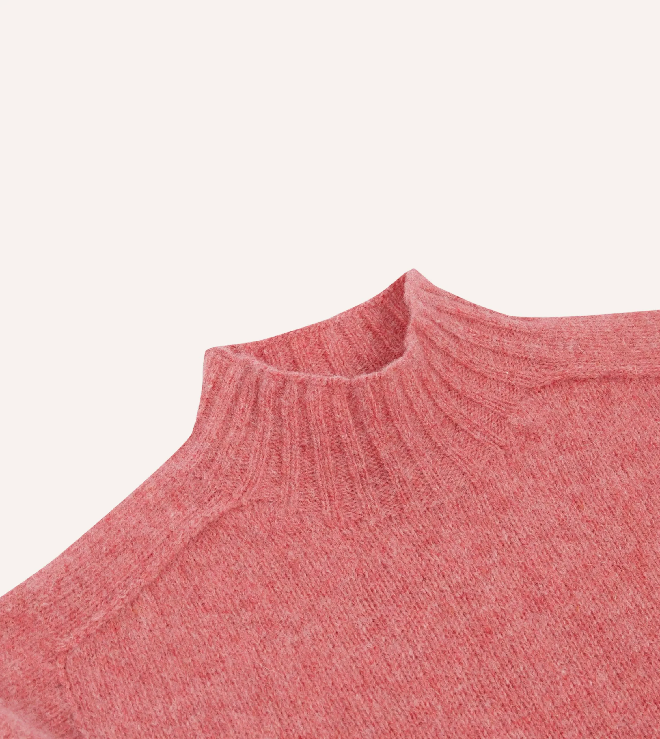 Drake’s Brushed Shetland Mock Neck Jumper