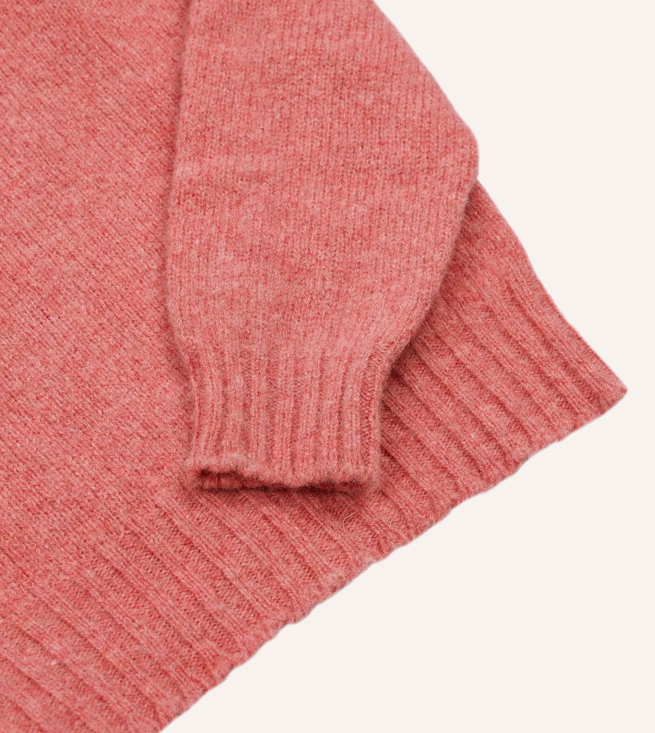 Drake’s Brushed Shetland Mock Neck Jumper