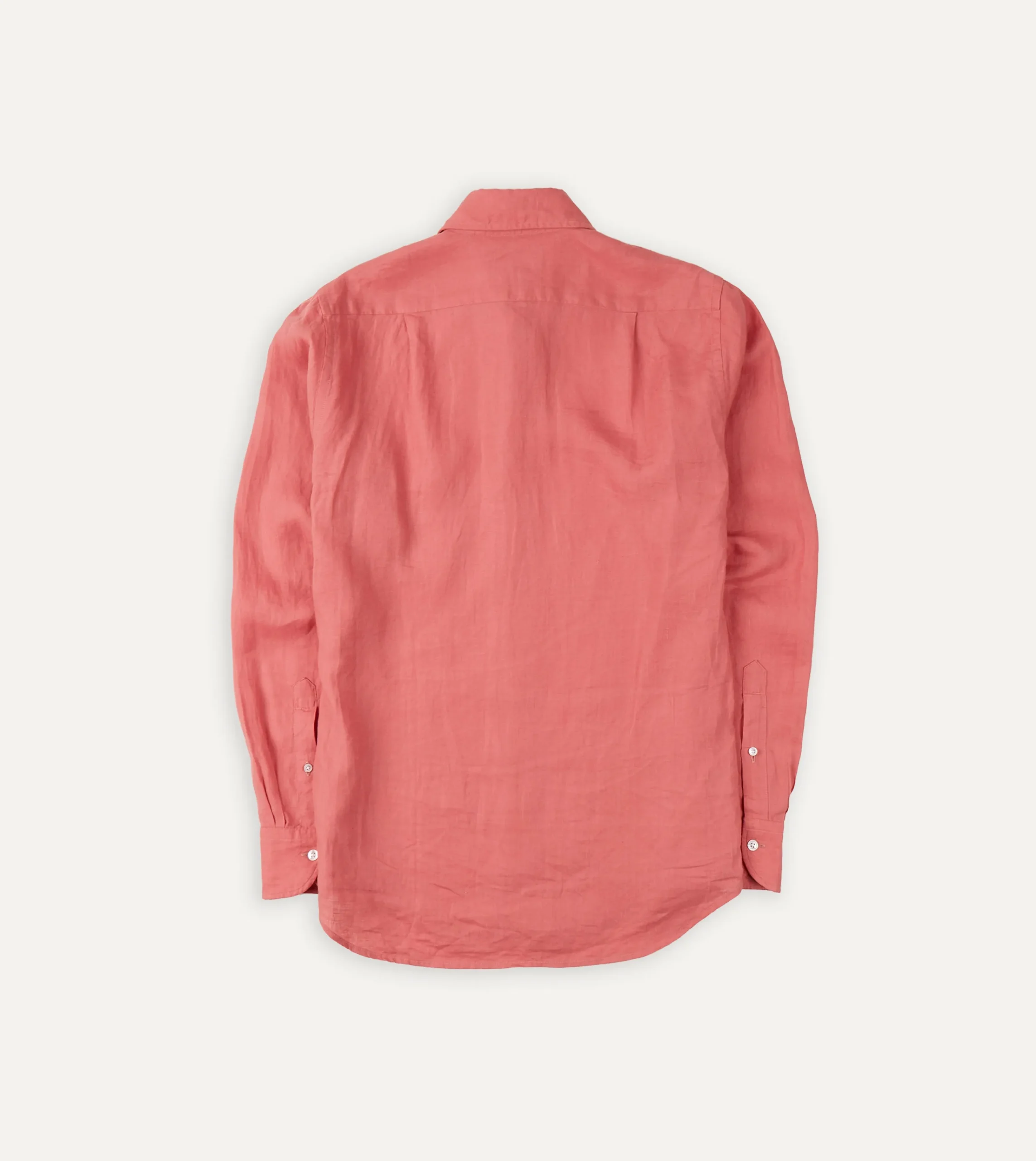 Drake’s Linen Spread Collar Shirt