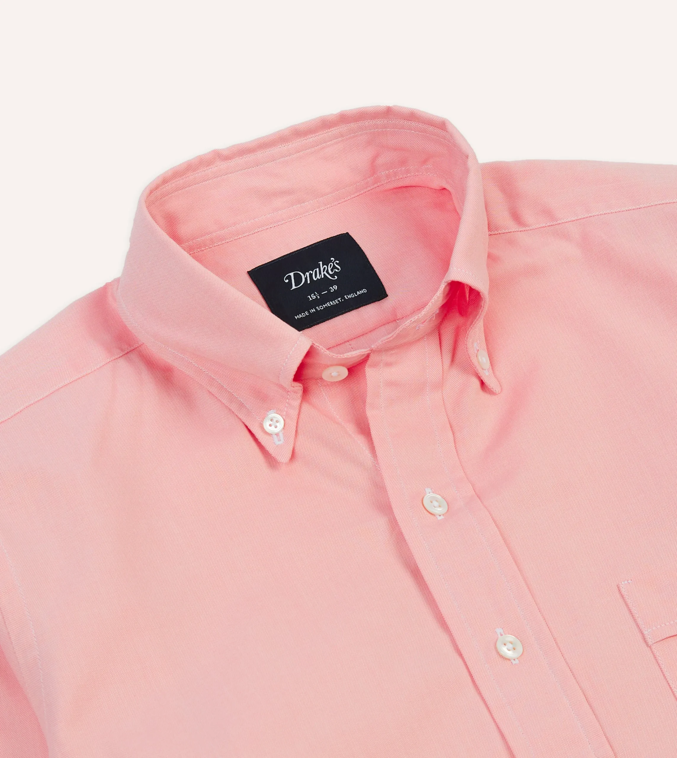 Drake’s Pinpoint Oxford Cotton Cloth Button-Down Shirt