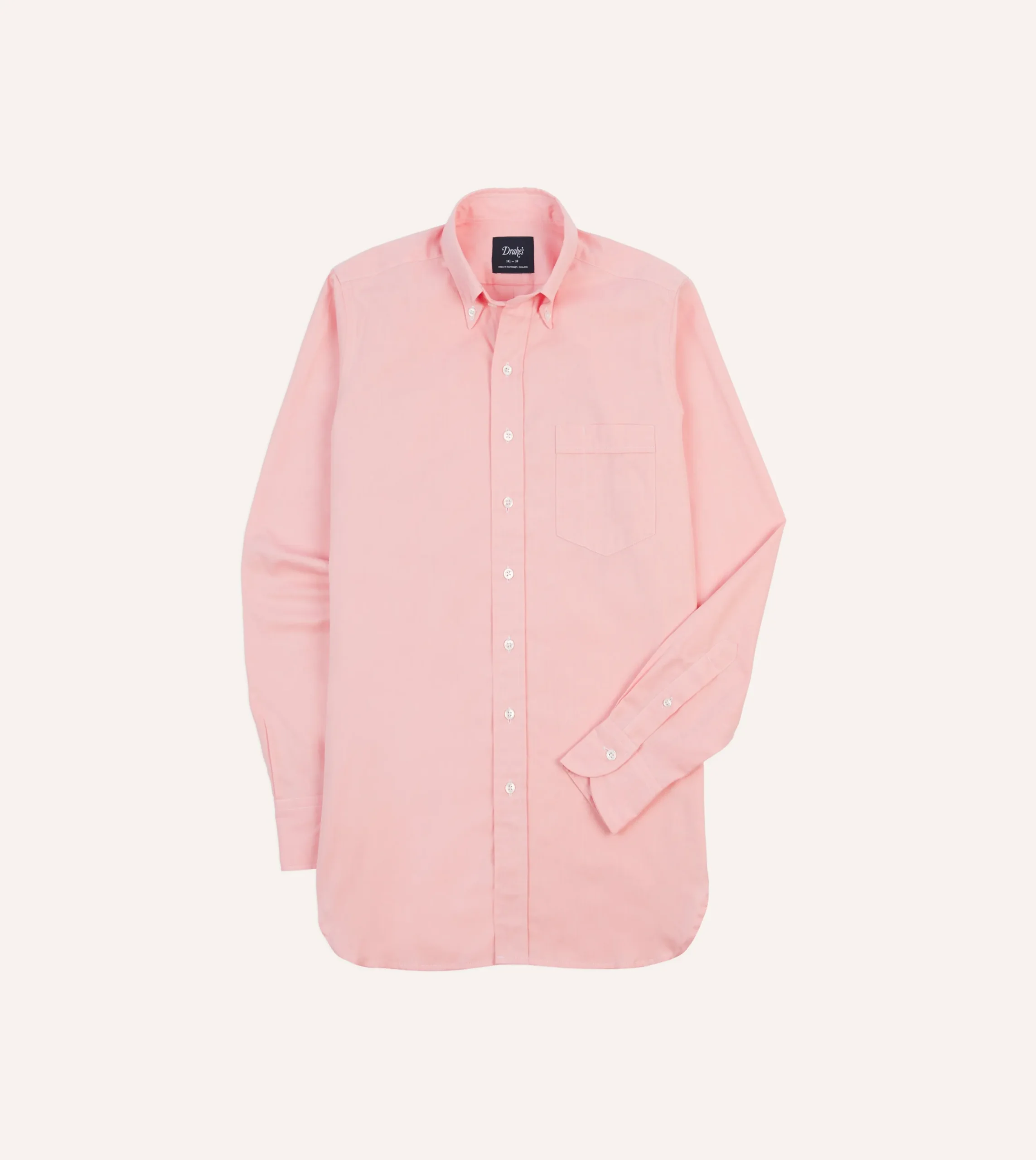 Drake’s Pinpoint Oxford Cotton Cloth Button-Down Shirt