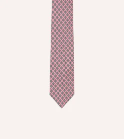Drake’s Square Medallion Self-Tipped Silk Tie
