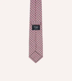Drake’s Square Medallion Self-Tipped Silk Tie