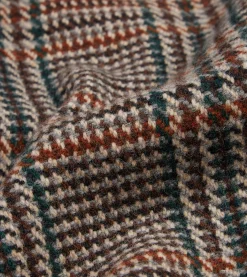 Drake’s Prince Of Wales Check Wool Raglan Coat